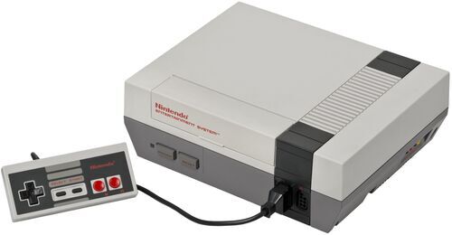 Nintendo NES (PAL-B) | inkl. Spel | grå | 1 Controller | 3 in 1 Super Mario Bros - TETRIS - World Cup (EU PAL Version)