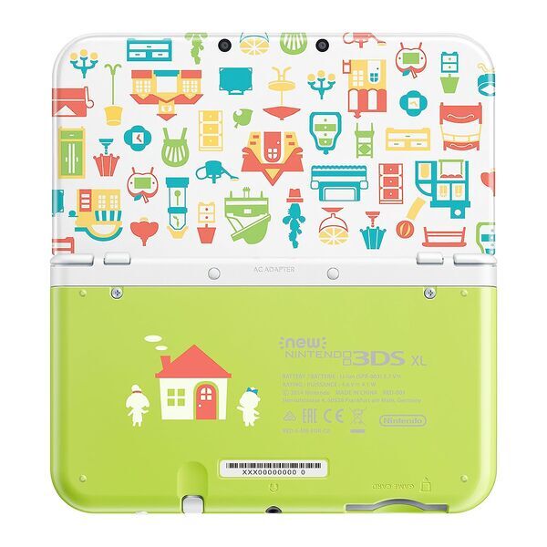 Nintendo New 3DS XL | hvid/grøn | Animal Crossing Happy Home Designer Edition 2