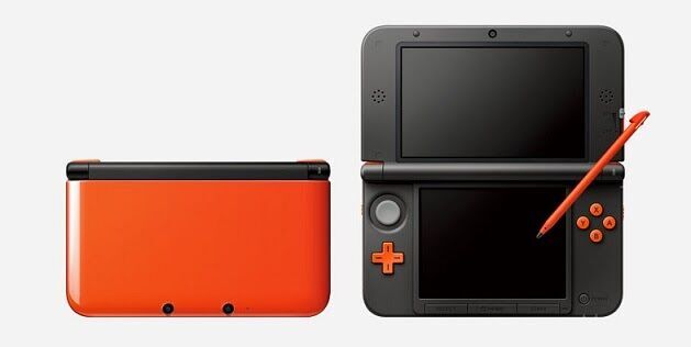 Nintendo New 3DS XL | sis. peli | musta/oranssi | Super Mario 3D Land (DE-versio)
