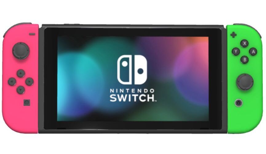 Nintendo Switch 2017 | met Game | Groen/Roze | 2 controllers | Mario Kart 8 Deluxe