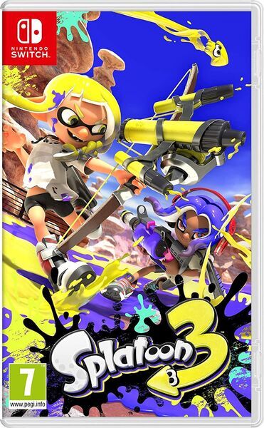 Nintendo Switch 2017 | inkl. Spiel | grau | 2 Controller | Splatoon 3 2