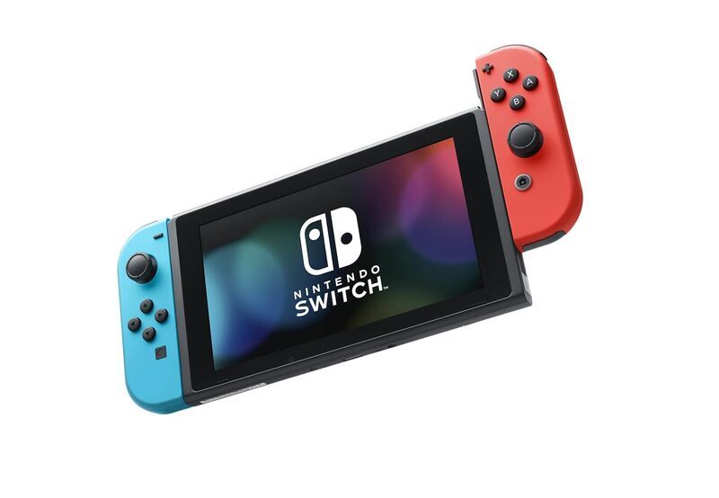 Nintendo Switch 2019 | incl. game | red/blue | 2 Controller | New Super Mario Bros. U Deluxe 1