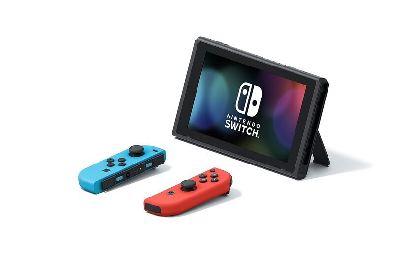 Nintendo Switch 2019 | inkl. spel | rood/blauw | 2 Controller | FIFA 20 4