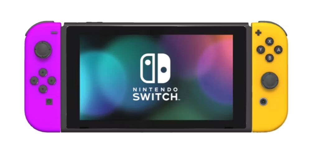Nintendo Switch 2019 inkl. Spiel Lila/Orange 2 Controller FIFA 22