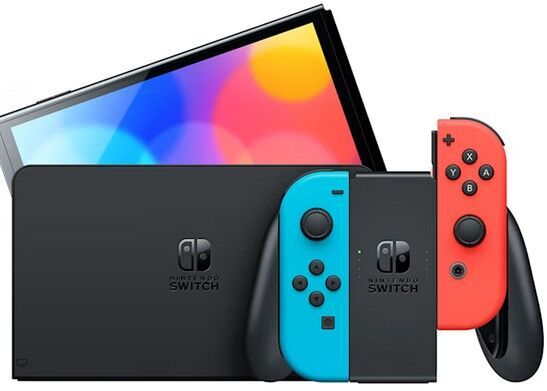 Nintendo Switch OLED 2021 | schwarz/rot/blau 2