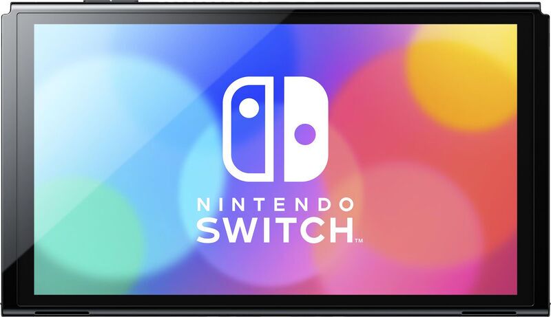 Nintendo Switch OLED 2021 | mäng kaasas | Lilla/Oranž | Valge dokk | 2 kontrollerit | The Legend of Zelda: Link's Awakening, image 1 of 5