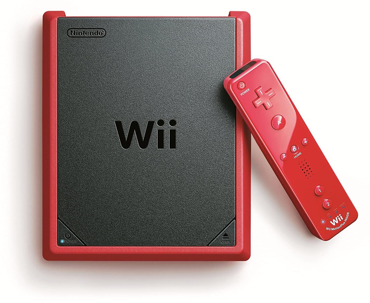 Nintendo Wii Mini | Nunchuck | Afstandsbediening | Rood/Zwart