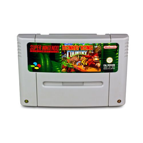 Super Nintendo Entertainment System (SNES) | inkl. Spiel | grau | 1 Controller | Donkey Kong Country 1 2