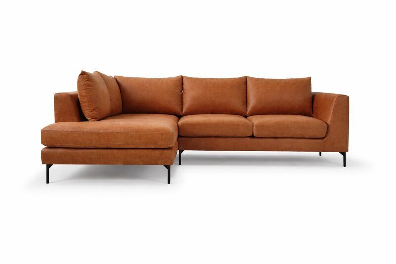 Noa divano ad angolo sinistra Soffy Cognac | marrone, image 1 of 5