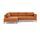 Noa corner sofa left chaise longue Danny Amber | orange, thumbnail 1 of 5