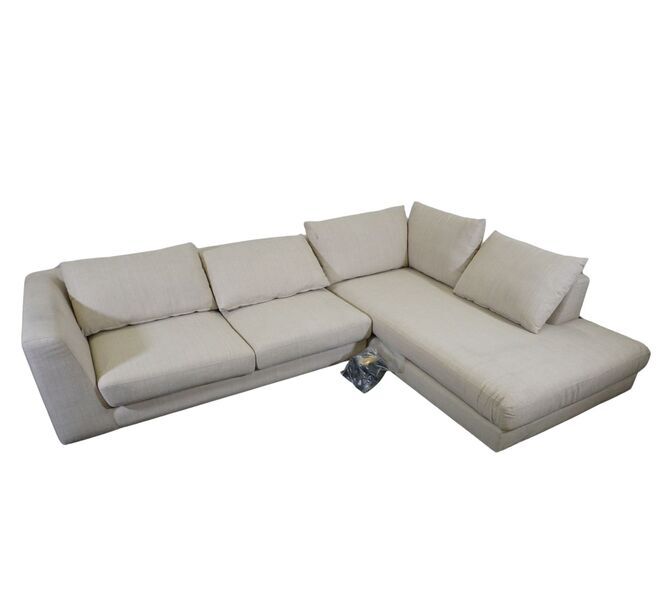 Noa sofá chaise longue direita Vega Cream | castanho, image 3 of 4