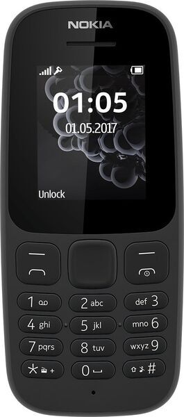 Nokia 105 (2017) | Single-SIM | schwarz 1