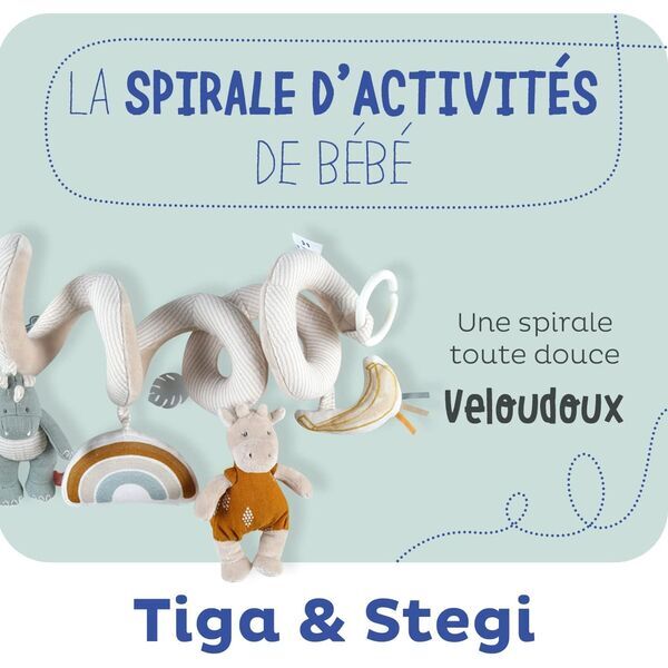 Noukie's Baby Aktivitätsspirale Tiga, Stegi & Ops | mehrfarbig 2