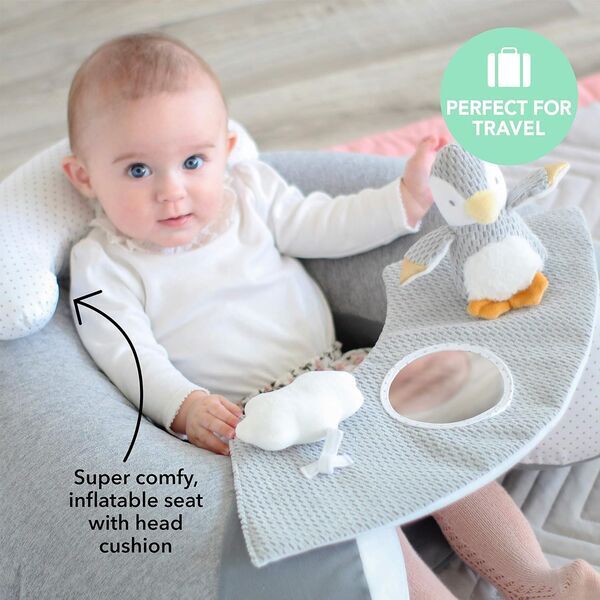 Nuby Penguin Sit-Me-Up Babyschale | Version Englisch | grey 3