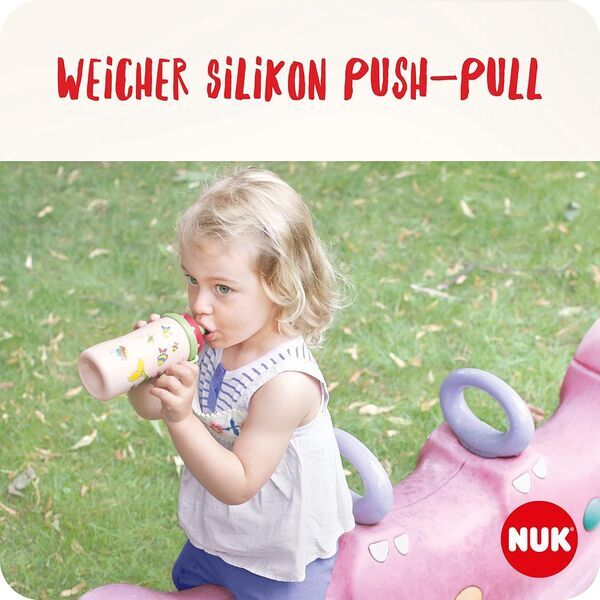 NUK Junior Cup Trinklernflasche mit Push-Pull-Tülle | blue 2