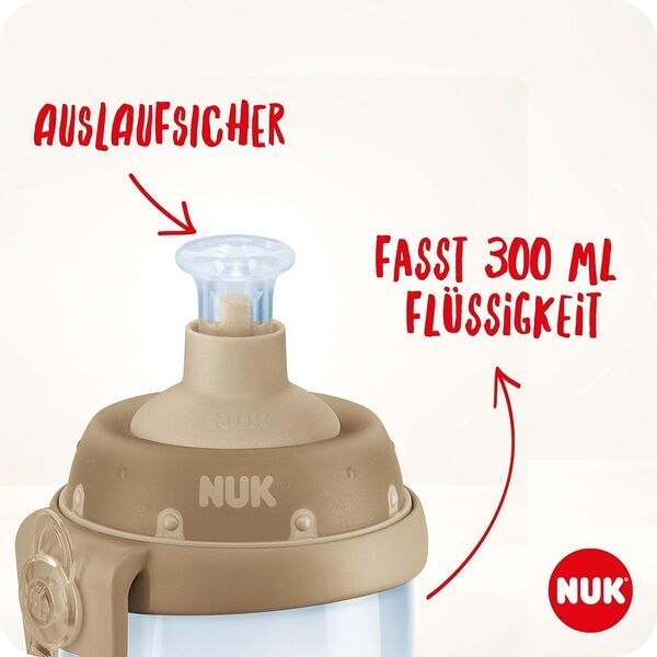 NUK Junior Cup Trinklernflasche mit Push-Pull-Tülle | blue 3