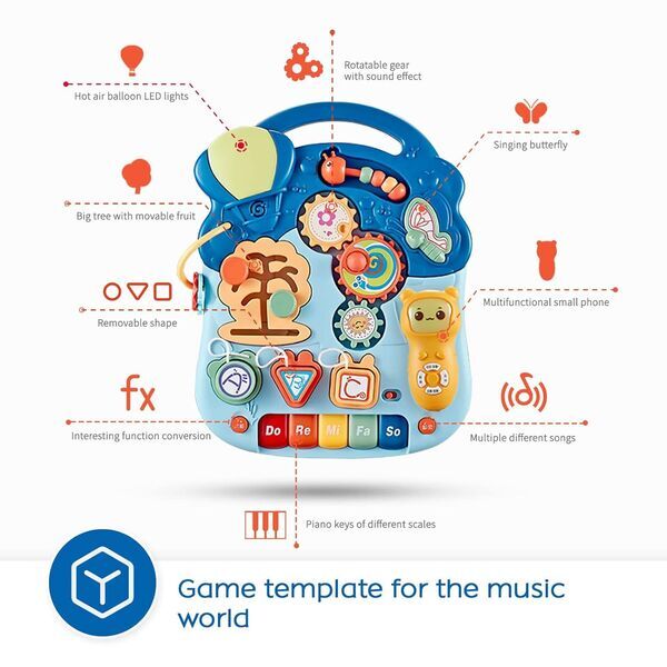 NUKied Multifunktional Lauflernwagen | multicolored 3