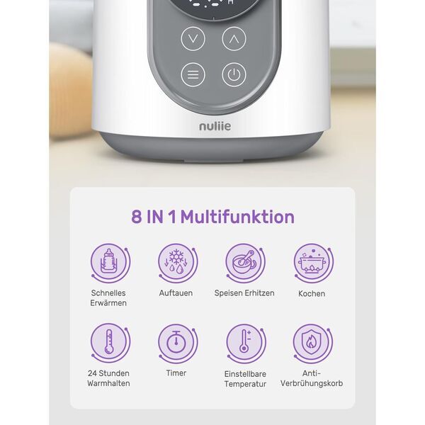 Nuliie Elektrischer Flaschenwärmer | white 3