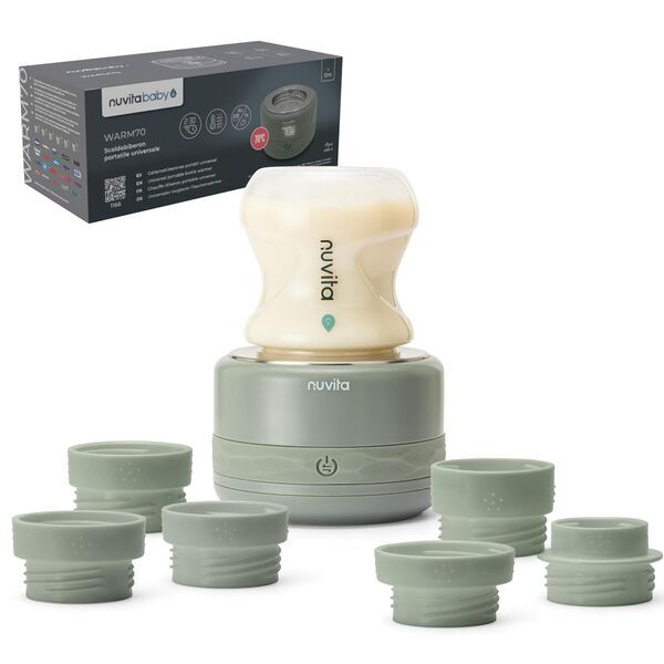 Nuvita 1166 Warm70 Kabelloser bottle warmer | Salbeigrün, image 1 of 3