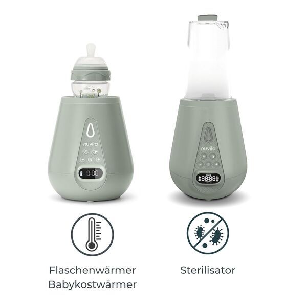 Nuvita 1170 Flaschenwaermer with sterilizer | Salbeigrün, image 3 of 3