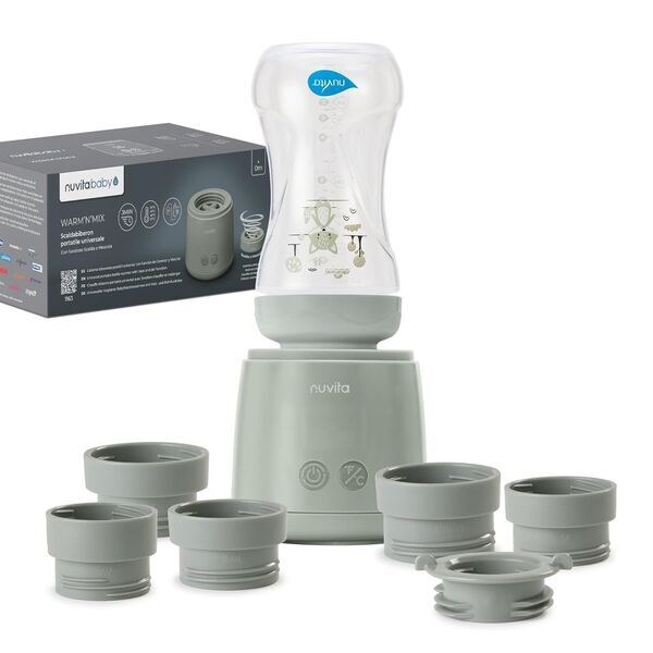 Nuvita Warm'n'Mix Tragbarer Flaschenwärmer | green 1