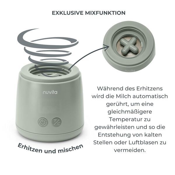 Nuvita Warm'n'Mix Tragbarer Flaschenwärmer | green 2