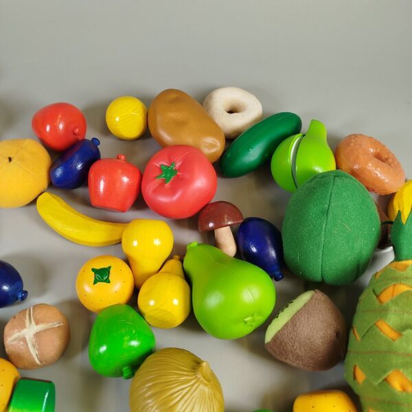 Obst und Gemüse Spieleset - inkl. Stofftasche | mehrfarbig 4