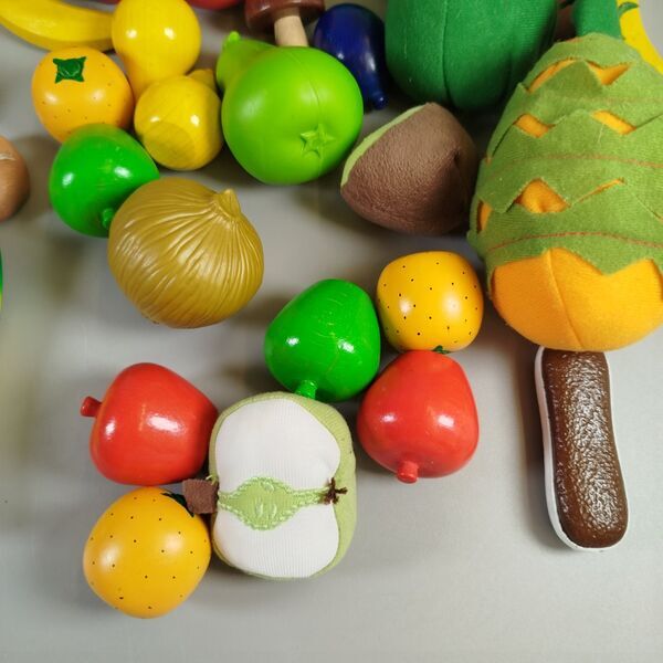 Obst und Gemüse Spieleset - inkl. Stofftasche | mehrfarbig 5