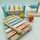 Oh My baby Bundle set von 4 Holzspielzeug xylophone, stacking toy, Stapelringe, rattle | multicolored, thumbnail 1 of 3