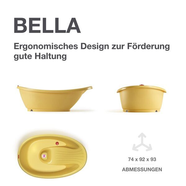 OKBABY Bella dječja kada s Halterung | gelb | bijela, image 3 of 3
