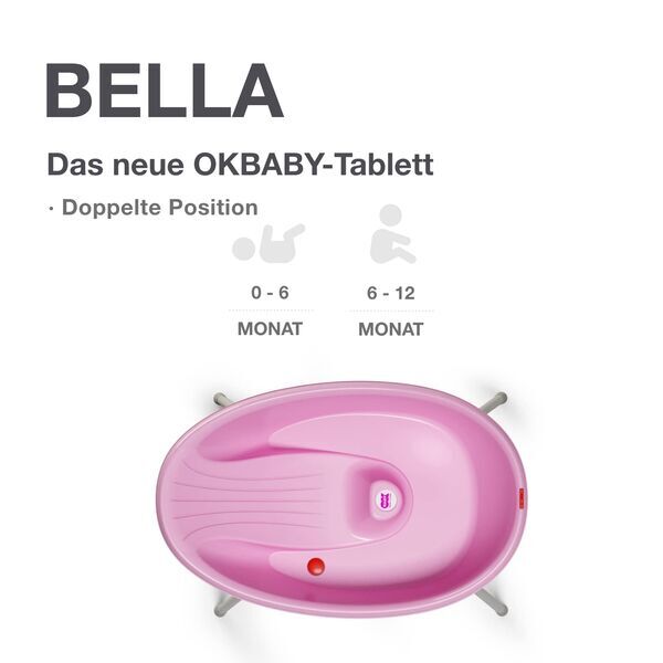 OKBABY Bella Wanienka dla dzieci z podpórką | różowa | różowy, image 2 of 3