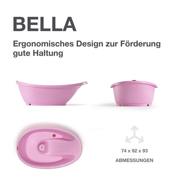 OKBABY Bella Wanienka dla dzieci z podpórką | różowa | różowy, image 3 of 3