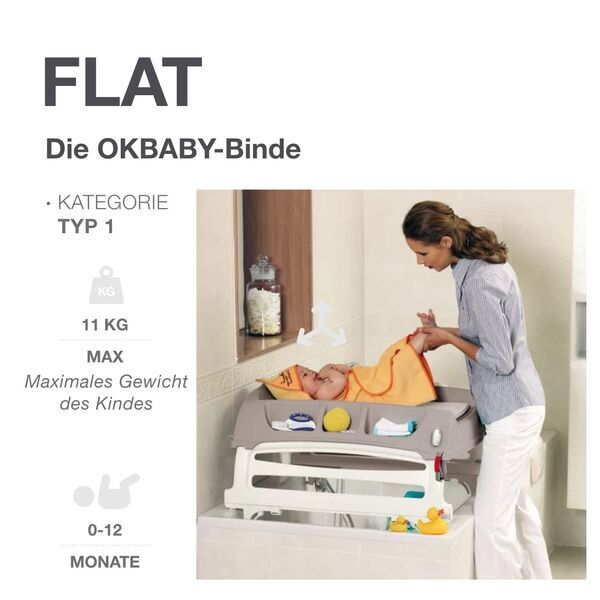 Okbaby Flat Wickelauflage | grey 2