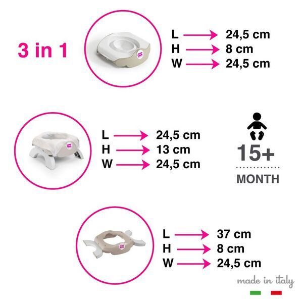 Okbaby Roady Reisetöpfchen Taupe | hellgrau 3