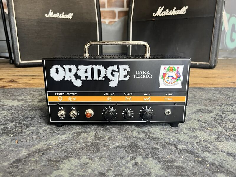 Orange Dark Terror 15W Hi-Gain Lunchbox Portable All-Valve Guitar Amplifier Head | orange, image 2 of 5