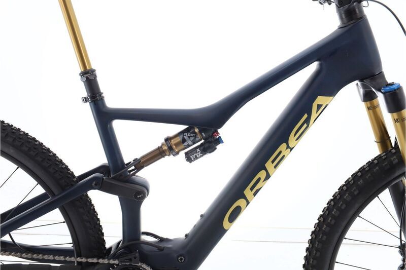 Orbea Rise M-Team (2024) | Diamant | blau | 29" | 48 cm | L | 1000 - 1500 km | 360 Wh | Shimano EP8 RS | Fox 36 Factory Kashima | Fox Float X Factory Kashima 3