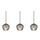 Orbiform 3-spot pendant light brass | gold, thumbnail 1 of 4