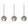 Orbiform 3-spot pendant light brass | gold, thumbnail 2 of 4