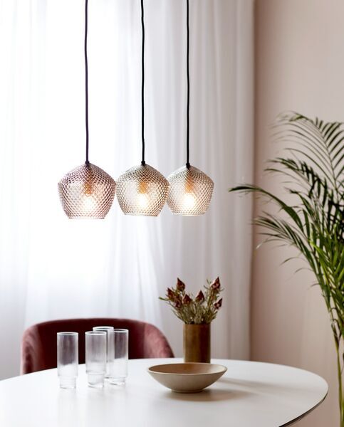 Orbiform 3-mancha luminária pendente latão | dourado, image 1 of 5