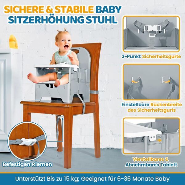 Orzbow Faltbare Sitzerhöhung | grey 5