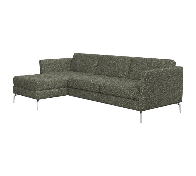 Osaka divano chaise longue destra Avellino-stoffa 3252 verde | verde, image 1 of 4