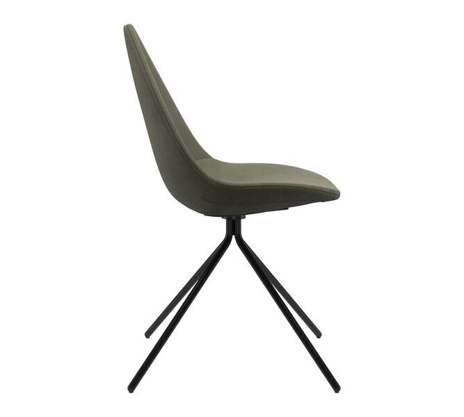Ottawa dining room chair York-leather Olivgrün | green, image 1 of 4
