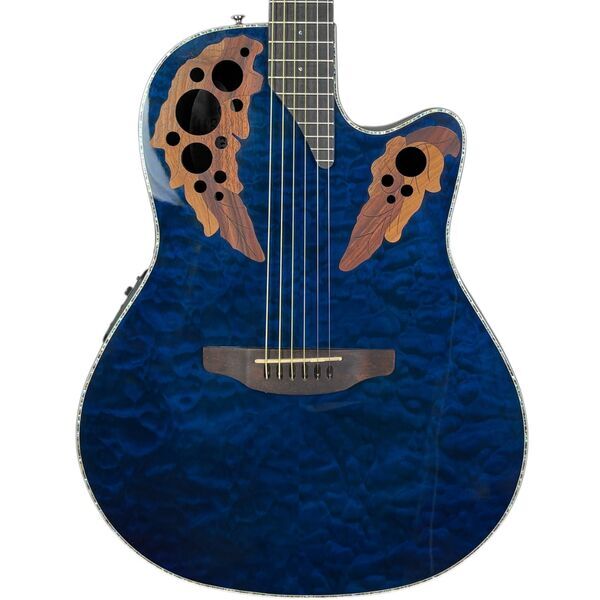 Ovation CE44P-8TQ Akustik 2017 | trans blue, image 1 of 5