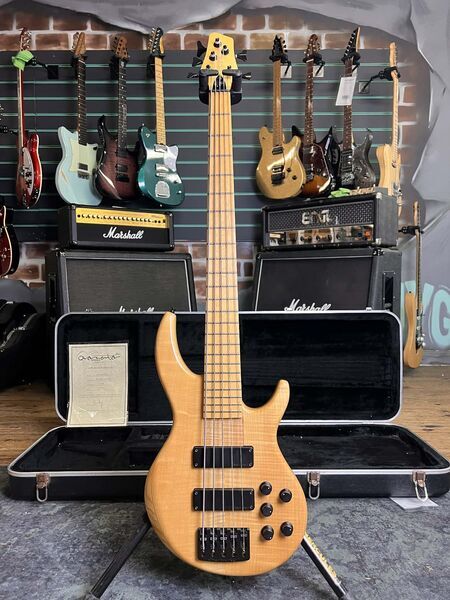 Overwater Inspiration 5 Natural Satin 2016 5 String Electric Bass | Natural Satin, image 1 of 5