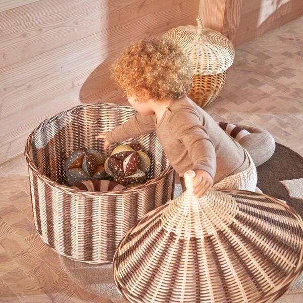 OYOY MINI Circus cesto - set aus 2 | marrone, image 3 of 4