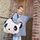 OYOY MINI Darling Panda Carry Bag | white, thumbnail 3 of 4