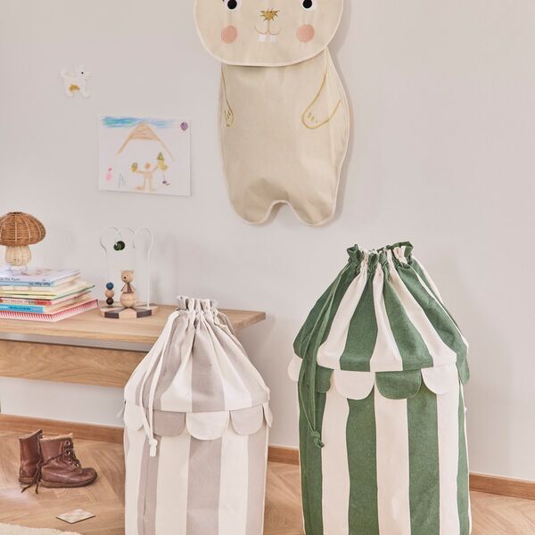 OYOY MINI Darling Rabbit Contenitore da parete | grigio, image 3 of 3
