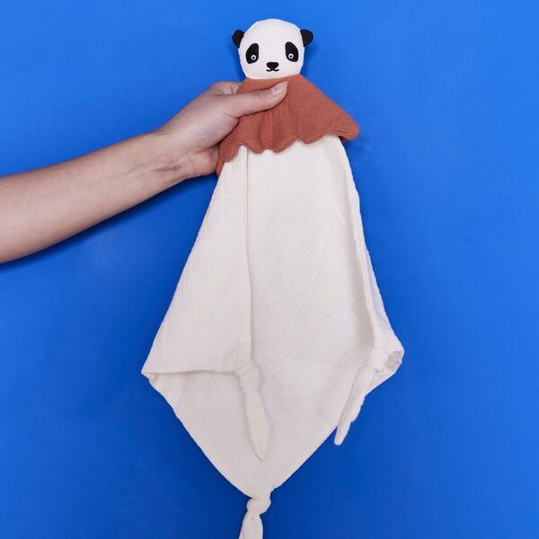 OYOY MINI Lun Lun Panda Kuscheltuch | beige, image 4 of 4