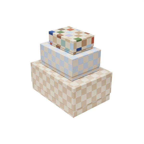 OYOY MINI Mana Aufbewahrungsbox set - 3 stycken | večbarven, image 1 of 4