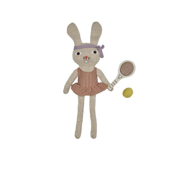 OYOY MINI Miew Rabbit Tennis Bambola | multicolore, image 1 of 4